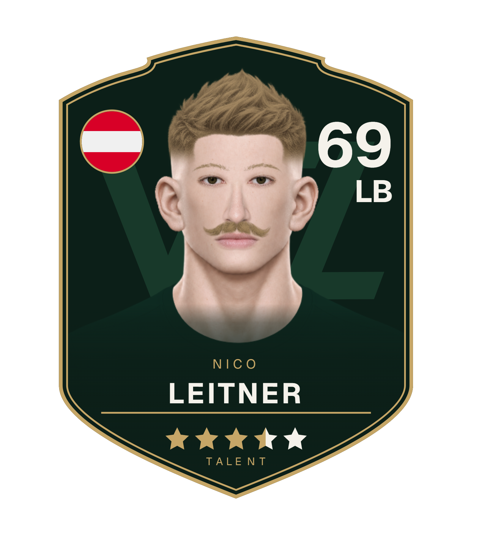 Kompakte Player Card von Nico Leitner